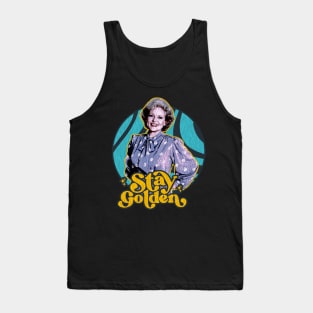 Betty White Stay Golden 1980s Tank Top